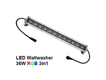 Led Wallwasher 24VDC 36w 3in1 RGB