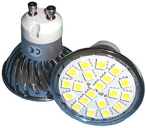 LED Spotlight SMD5050 GU10 Varmvit