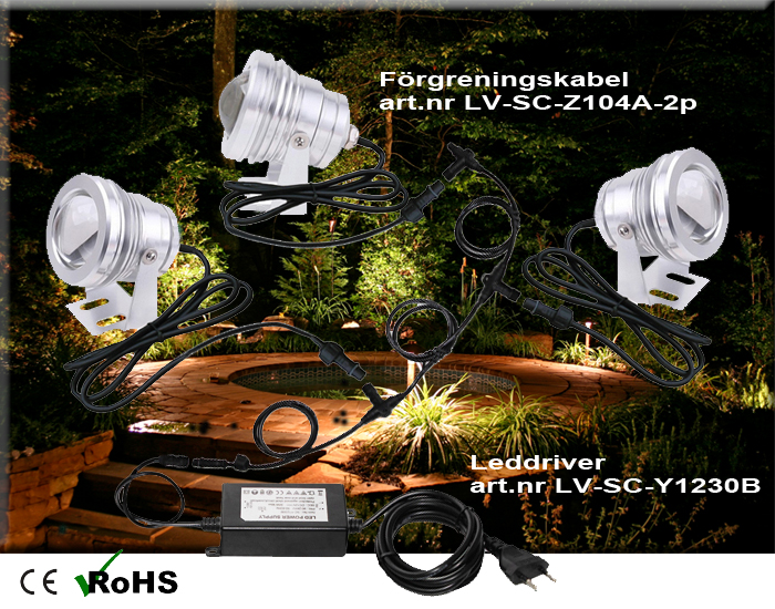 Led Trädgårdslampa COB 10W - 2