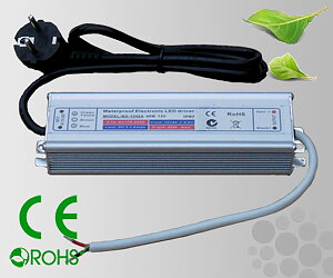 Leddriver/Nätdel 230VAC/12VDC 60W IP67