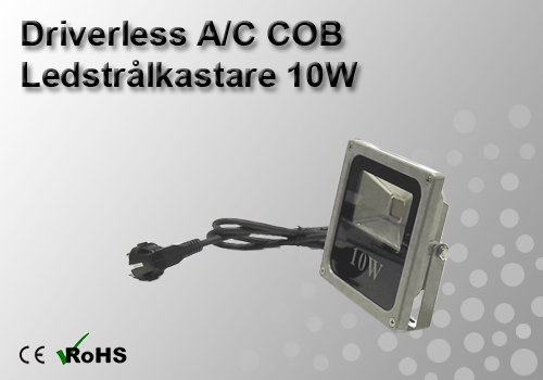 Ledstrålkastare Slimline "Driverless" 10W