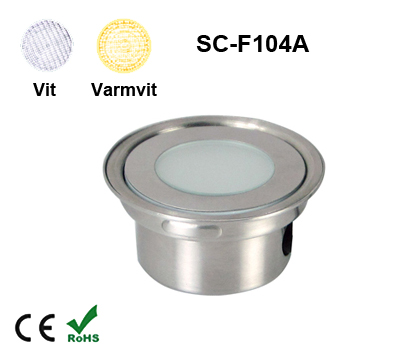 Inground Lampa 0,5W Kapslad  Vit/Varmvit - 2