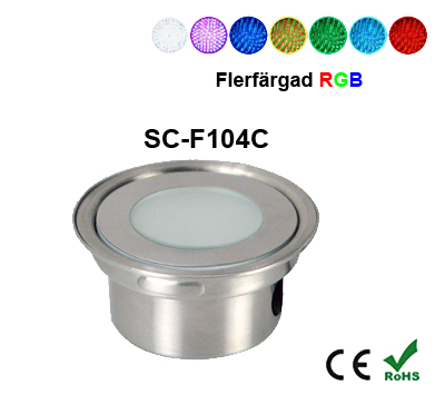 Inground Lampa 0,7W Kapslad  RGB - 2