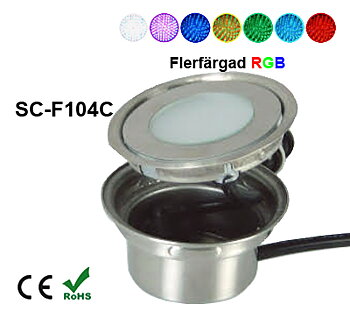 Inground Lampa 0,7W Kapslad  RGB