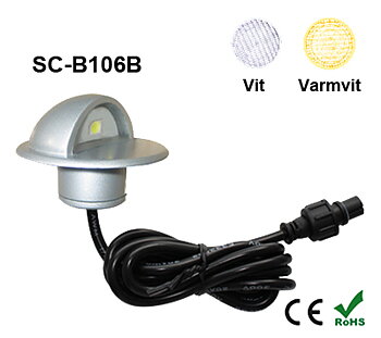 Deck/Floorlight Lampa 0,4W Keps Vit/Varmvit