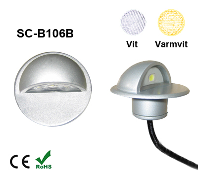 Deck/Floorlight Lampa 0,4W Keps Vit/Varmvit - 3