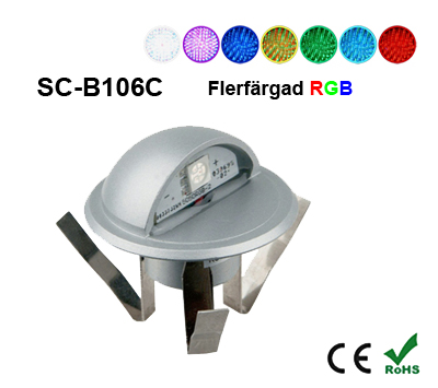 Deck/Floorlight Lampa 0,4W Keps RGB - 2
