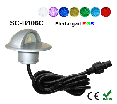 Deck/Floorlight Lampa 0,4W Keps RGB