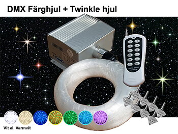 Stjärnhimmelpaket 5W DMX Twinkle Dimbar Ledprojektor 8kvm