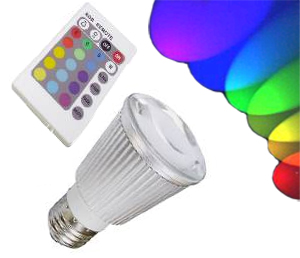 Ledlampa E27 RGB