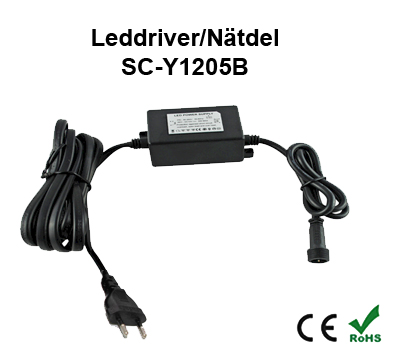 Leddriver 12VDC 5W Decklight / Inground & Trädgårdslampor