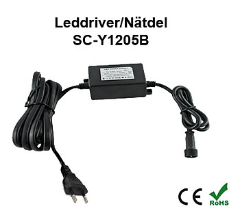 Leddriver 12VDC 5W Decklight / Inground & Trädgårdslampor