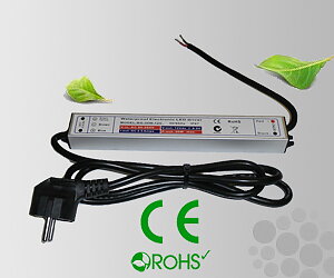 Leddriver/Nätdel 230VAC/12VDC 30W IP67