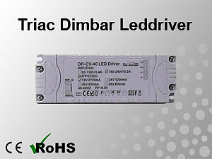 Triac Dimbar Leddriver/Nätdel 230VAC/12VDC 40W