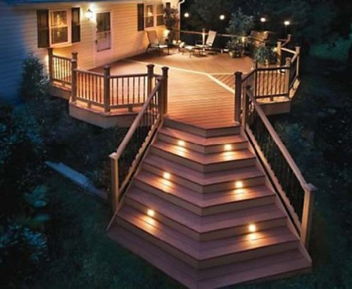 Deck/Floorlight Lampa 0,4W Vit/Varmvit - 4