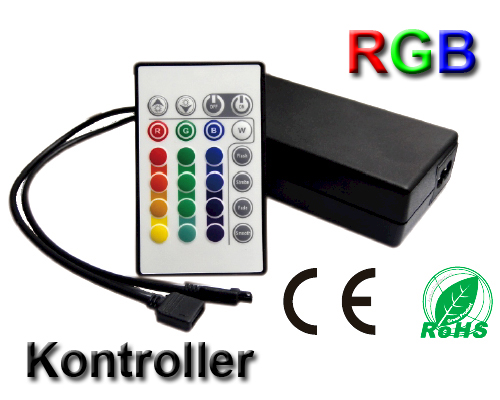 LED/RGB-kontroller 230VAC/12VDC Fjärrkontroll