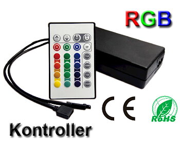 LED/RGB-kontroller 230VAC/12VDC Fjärrkontroll