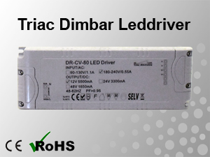 Triac Dimbar Leddriver/Nätdel 230VAC/12VDC 80W