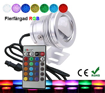 Trädgårdslampa 10W RGB IR Fjärrkontroll