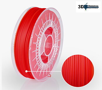 3D Filament PLA Standard Transparent Röd