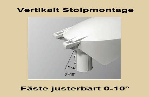 Led Stolparmatur HighPower 44W Vinkl.bart Stolpfäste - 3