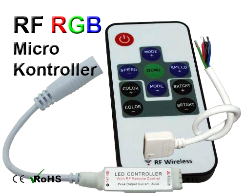 RGB Microkontroller RF Fjärrkontroll