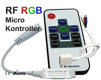 RGB Microkontroller RF Fjärrkontroll