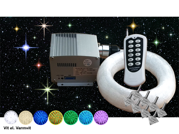 Stjärnhimmelpaket 5W DMX Dimbar Ledprojektor 5kvm
