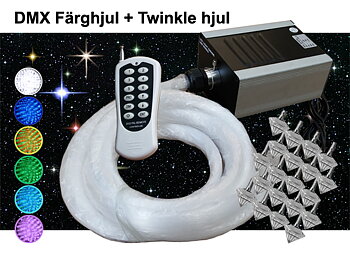 Stjärnhimmelpaket 20W DMX Twinkle Dimbar Ledprojektor 9kvm
