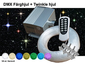 Stjärnhimmelpaket 10W DMX Twinkle Dimbar Ledprojektor 8kvm