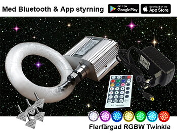 Stjärnhimmelpaket 10W RGBW Twinkle APP 3,5kvm