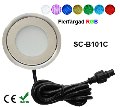Deck/Floorlight Lampa 0,7W Ultra Thin RGB - 2