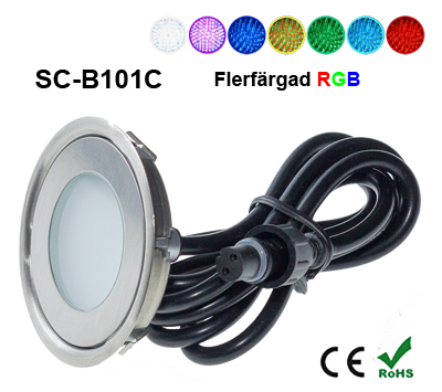 Deck/Floorlight Lampa 0,7W Ultra Thin RGB