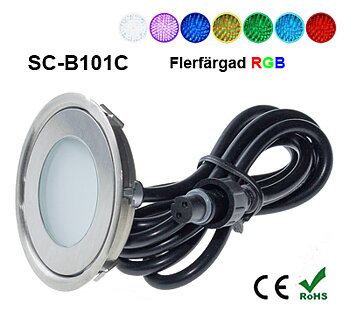 Deck/Floorlight Lampa 0,7W Ultra Thin RGB