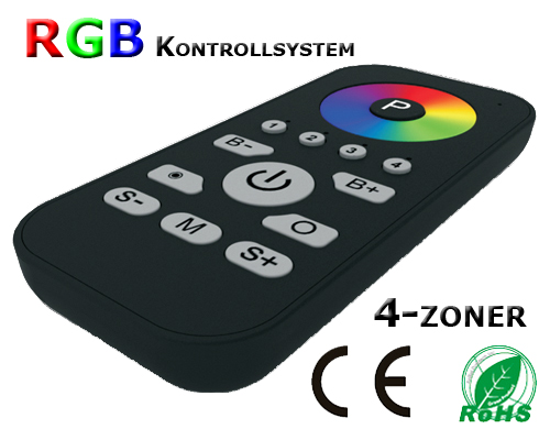 SR-2810RGB Programmerbar Fjärrkontroll 4-zoner