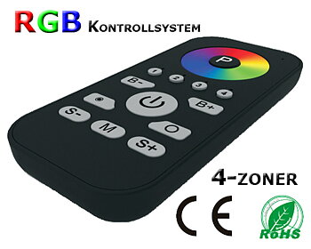 SR-2810RGB Programmerbar Fjärrkontroll 4-zoner
