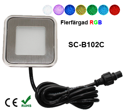 Deck/Floorlight Lampa 0,9W Ultra Thin RGB - 2