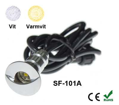 Inground Lampa 0,6W Keps Vit/Varmvit - 2