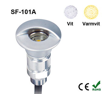 Inground Lampa 0,6W Keps Vit/Varmvit