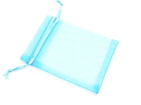 Organza påse turkos