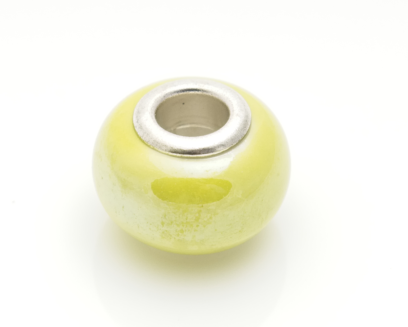 Porslinspärla lime