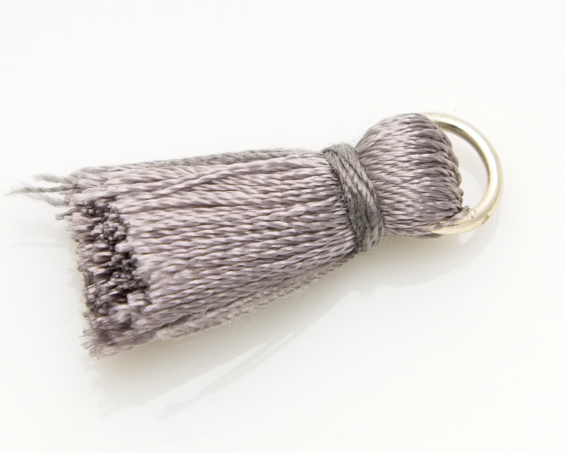 Mini tassel grå