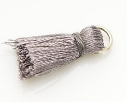 Mini tassel grå
