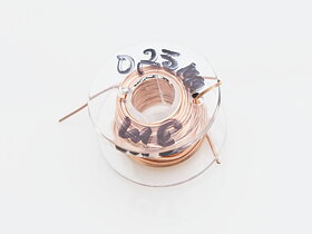 Halvrund ren kopparwire 0,40 mm