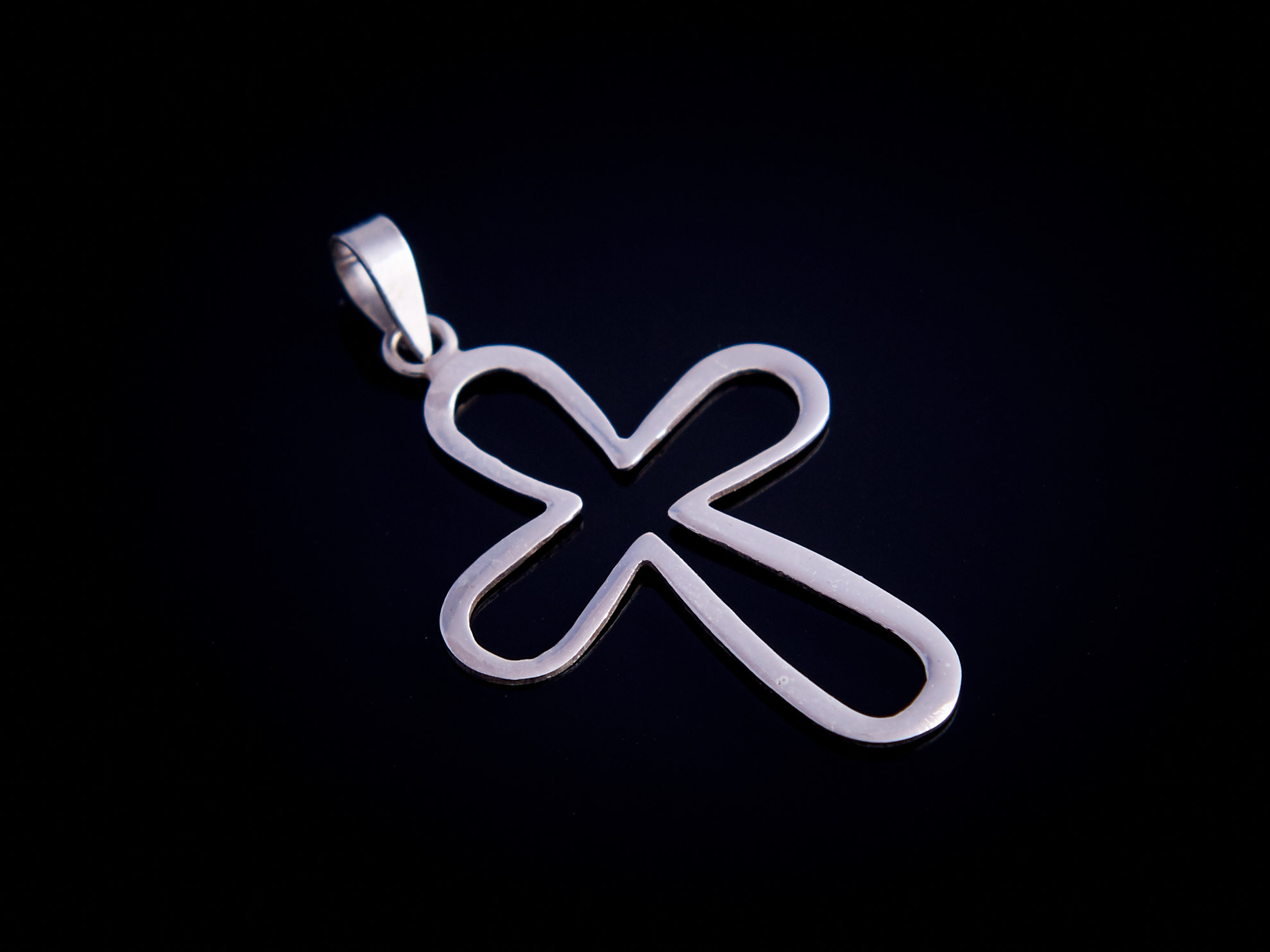 Hänge kors i sterling silver