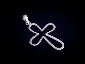 Hänge kors i sterling silver
