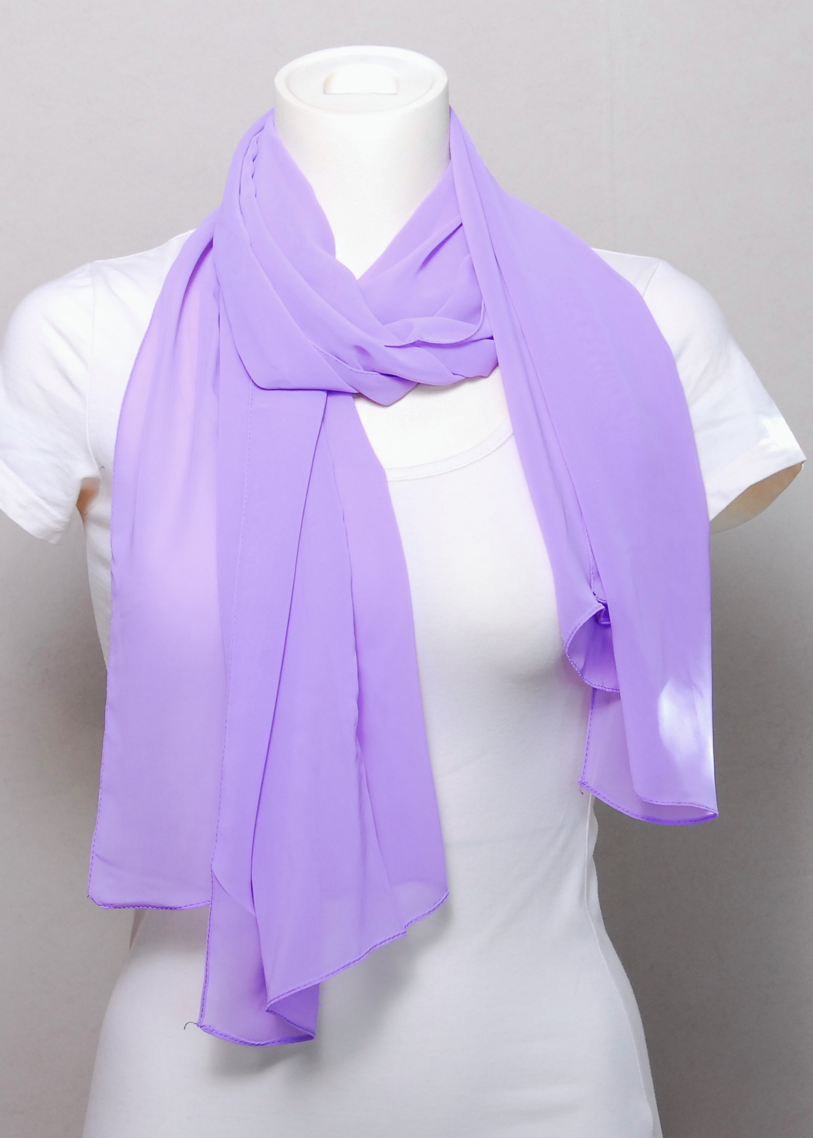 Scarf - enfärgat chiffon