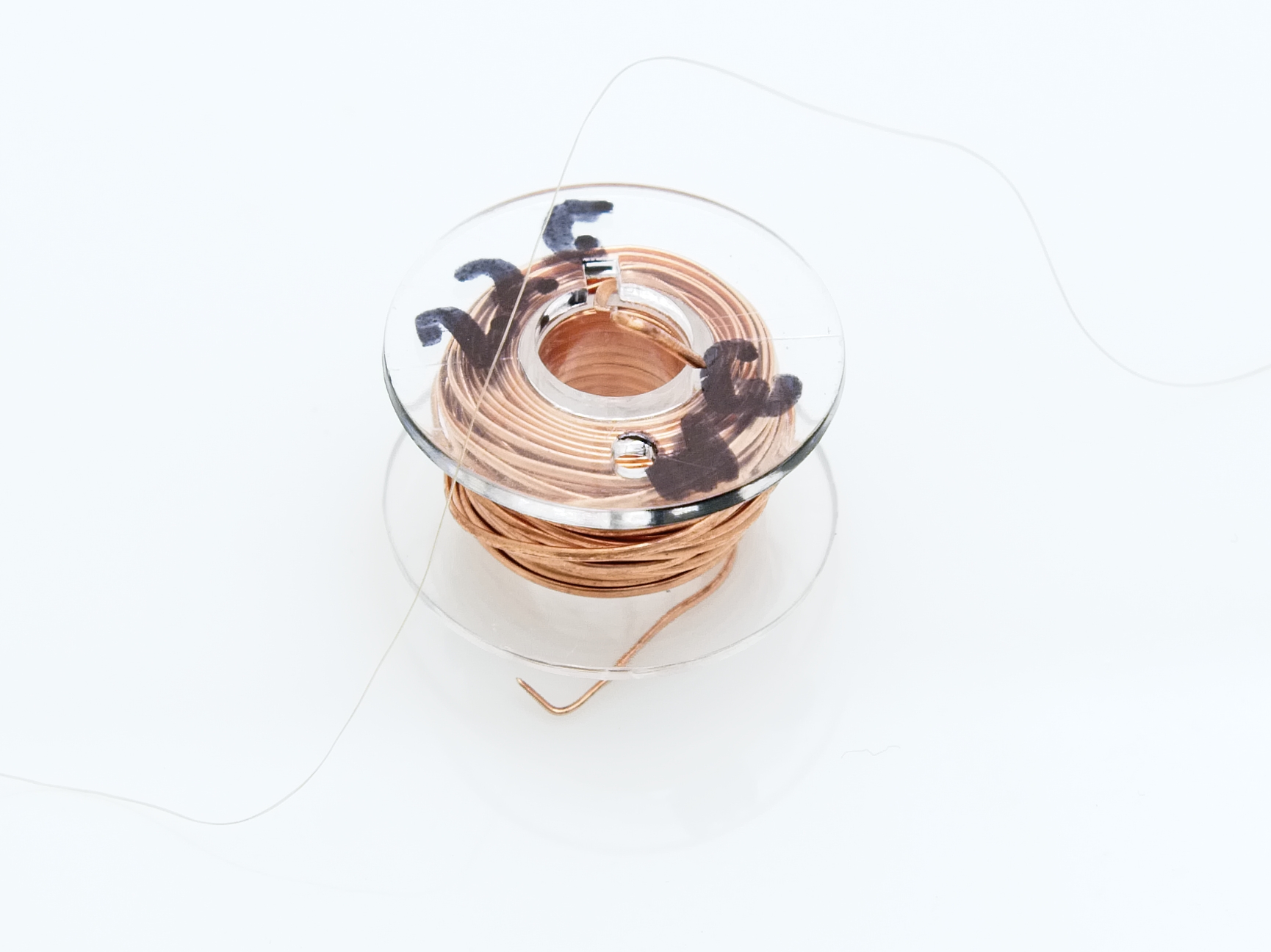 Halvrund ren kopparwire - 0.6 mm