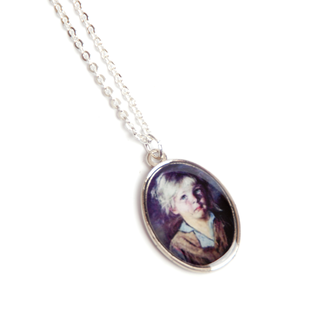 Necklace Crying Children Kitsch - 3