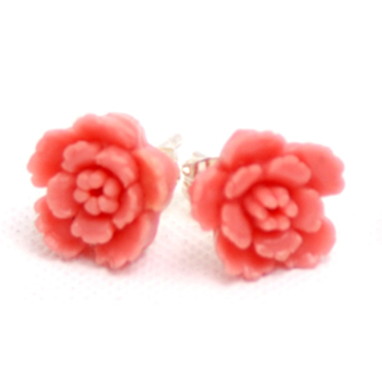 Earrings Flower (pink vintage)